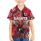 Personalised NAIDOC Week 2024 St Kilda Saints Kid Hawaiian Shirt Australian Aboriginal Hand Painting