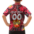Personalised NAIDOC Week 2024 St Kilda Saints Kid Hawaiian Shirt Australian Aboriginal Hand Painting