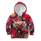Personalised NAIDOC Week 2024 St Kilda Saints Kid Hoodie Australian Aboriginal Hand Painting