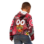 Personalised NAIDOC Week 2024 St Kilda Saints Kid Hoodie Australian Aboriginal Hand Painting