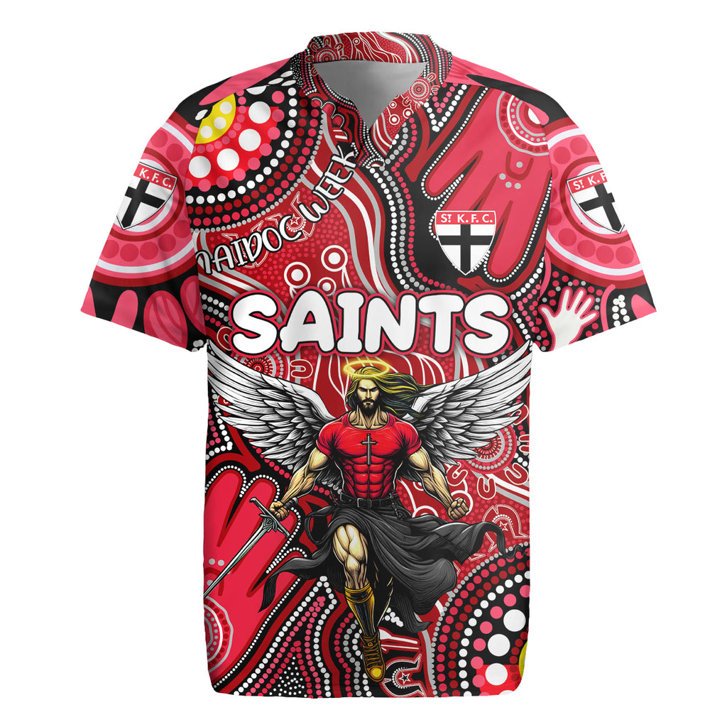 Personalised NAIDOC Week 2024 St Kilda Saints Rugby Jersey Australian Aboriginal Hand Painting