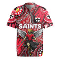 Personalised NAIDOC Week 2024 St Kilda Saints Rugby Jersey Australian Aboriginal Hand Painting