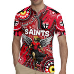 Personalised NAIDOC Week 2024 St Kilda Saints Rugby Jersey Australian Aboriginal Hand Painting