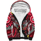 Personalised NAIDOC Week 2024 St Kilda Saints Sherpa Hoodie Australian Aboriginal Hand Painting