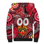 Personalised NAIDOC Week 2024 St Kilda Saints Sherpa Hoodie Australian Aboriginal Hand Painting