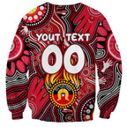 Personalised NAIDOC Week 2024 St Kilda Saints Sweatshirt Australian Aboriginal Hand Painting