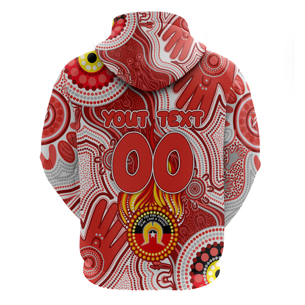 Personalised NAIDOC Week 2024 Sydney Swans Hoodie Australian Aboriginal Hand Painting