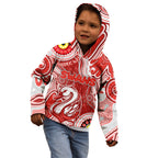 Personalised NAIDOC Week 2024 Sydney Swans Kid Hoodie Australian Aboriginal Hand Painting