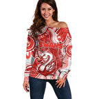 Personalised NAIDOC Week 2024 Sydney Swans Off Shoulder Sweater Australian Aboriginal Hand Painting