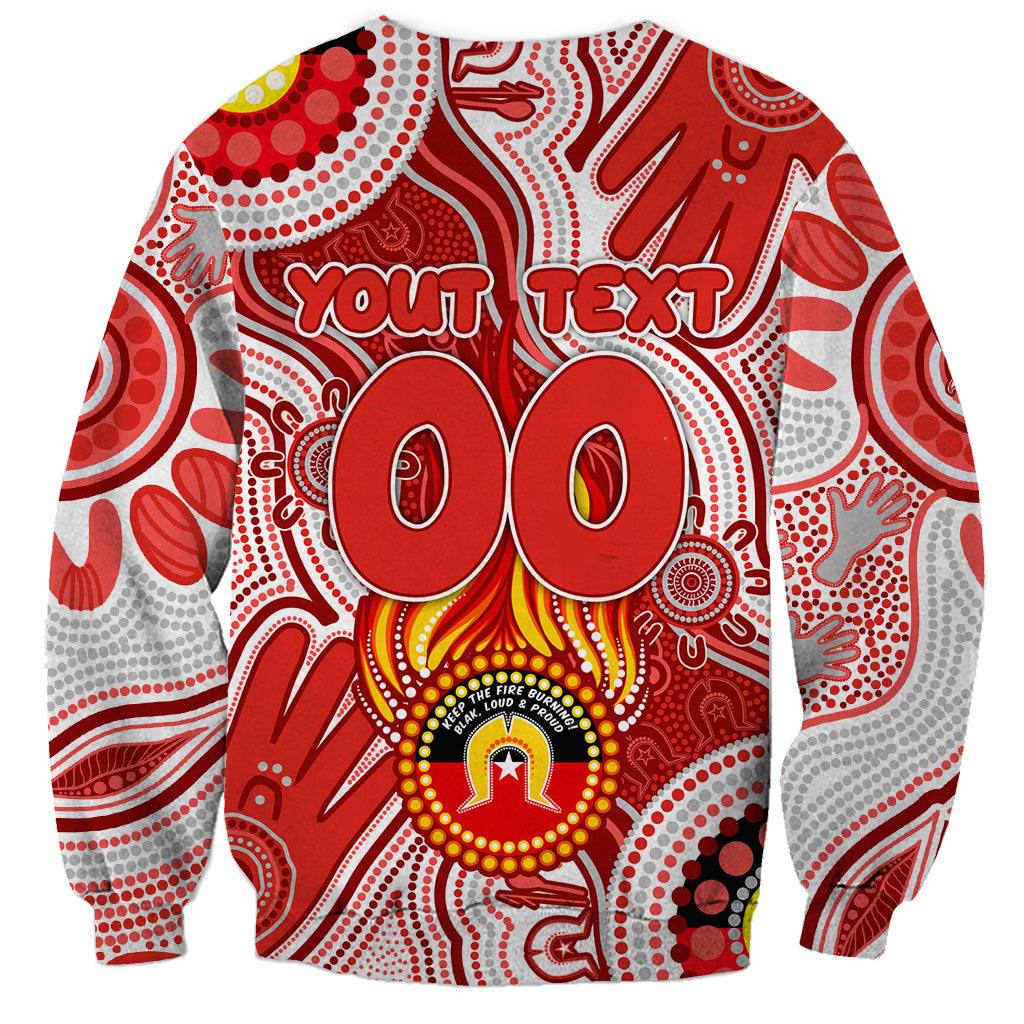 Personalised NAIDOC Week 2024 Sydney Swans Sweatshirt Australian Aboriginal Hand Painting