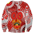 Personalised NAIDOC Week 2024 Sydney Swans Sweatshirt Australian Aboriginal Hand Painting