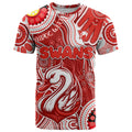 Personalised NAIDOC Week 2024 Sydney Swans T Shirt Australian Aboriginal Hand Painting