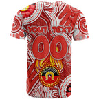 Personalised NAIDOC Week 2024 Sydney Swans T Shirt Australian Aboriginal Hand Painting