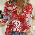 Personalised NAIDOC Week 2024 Sydney Swans Women Casual Shirt Australian Aboriginal Hand Painting