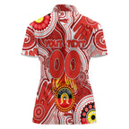 Personalised NAIDOC Week 2024 Sydney Swans Women Polo Shirt Australian Aboriginal Hand Painting