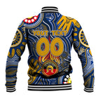 Personalised NAIDOC Week 2024 West Coast Eagles Baseball Jacket Australian Aboriginal Hand Painting