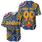 Personalised NAIDOC Week 2024 West Coast Eagles Baseball Jersey Australian Aboriginal Hand Painting