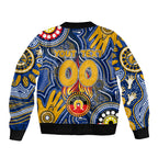 Personalised NAIDOC Week 2024 West Coast Eagles Bomber Jacket Australian Aboriginal Hand Painting