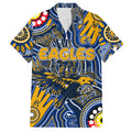 Personalised NAIDOC Week 2024 West Coast Eagles Hawaiian Shirt Australian Aboriginal Hand Painting