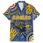 Personalised NAIDOC Week 2024 West Coast Eagles Hawaiian Shirt Australian Aboriginal Hand Painting
