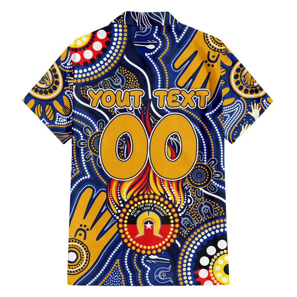 Personalised NAIDOC Week 2024 West Coast Eagles Hawaiian Shirt Australian Aboriginal Hand Painting