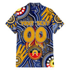Personalised NAIDOC Week 2024 West Coast Eagles Hawaiian Shirt Australian Aboriginal Hand Painting