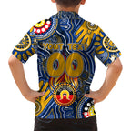 Personalised NAIDOC Week 2024 West Coast Eagles Hawaiian Shirt Australian Aboriginal Hand Painting