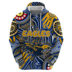 Personalised NAIDOC Week 2024 West Coast Eagles Hoodie Australian Aboriginal Hand Painting