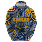 Personalised NAIDOC Week 2024 West Coast Eagles Hoodie Australian Aboriginal Hand Painting