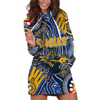 Personalised NAIDOC Week 2024 West Coast Eagles Hoodie Dress Australian Aboriginal Hand Painting