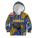 Personalised NAIDOC Week 2024 West Coast Eagles Kid Hoodie Australian Aboriginal Hand Painting