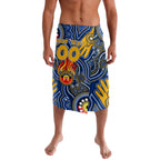 Personalised NAIDOC Week 2024 West Coast Eagles Lavalava Australian Aboriginal Hand Painting