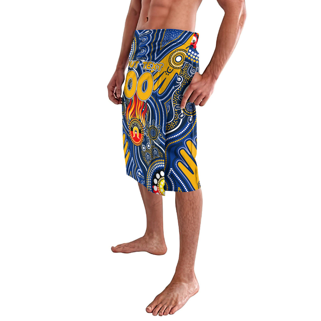 Personalised NAIDOC Week 2024 West Coast Eagles Lavalava Australian Aboriginal Hand Painting