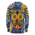 Personalised NAIDOC Week 2024 West Coast Eagles Long Sleeve Shirt Australian Aboriginal Hand Painting