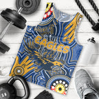 Personalised NAIDOC Week 2024 West Coast Eagles Men Tank Top Australian Aboriginal Hand Painting