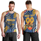 Personalised NAIDOC Week 2024 West Coast Eagles Men Tank Top Australian Aboriginal Hand Painting