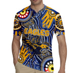 Personalised NAIDOC Week 2024 West Coast Eagles Rugby Jersey Australian Aboriginal Hand Painting
