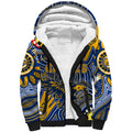 Personalised NAIDOC Week 2024 West Coast Eagles Sherpa Hoodie Australian Aboriginal Hand Painting