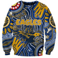 Personalised NAIDOC Week 2024 West Coast Eagles Sweatshirt Australian Aboriginal Hand Painting
