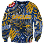 Personalised NAIDOC Week 2024 West Coast Eagles Sweatshirt Australian Aboriginal Hand Painting