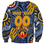 Personalised NAIDOC Week 2024 West Coast Eagles Sweatshirt Australian Aboriginal Hand Painting