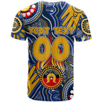 Personalised NAIDOC Week 2024 West Coast Eagles T Shirt Australian Aboriginal Hand Painting