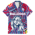 Personalised NAIDOC Week 2024 Western Bulldogs Hawaiian Shirt Australian Aboriginal Hand Painting