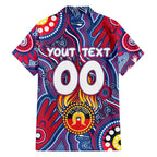 Personalised NAIDOC Week 2024 Western Bulldogs Hawaiian Shirt Australian Aboriginal Hand Painting