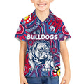 Personalised NAIDOC Week 2024 Western Bulldogs Kid Hawaiian Shirt Australian Aboriginal Hand Painting
