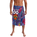 Personalised NAIDOC Week 2024 Western Bulldogs Lavalava Australian Aboriginal Hand Painting