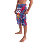 Personalised NAIDOC Week 2024 Western Bulldogs Lavalava Australian Aboriginal Hand Painting
