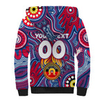 Personalised NAIDOC Week 2024 Western Bulldogs Sherpa Hoodie Australian Aboriginal Hand Painting