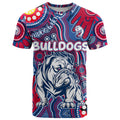 Personalised NAIDOC Week 2024 Western Bulldogs T Shirt Australian Aboriginal Hand Painting