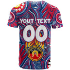 Personalised NAIDOC Week 2024 Western Bulldogs T Shirt Australian Aboriginal Hand Painting